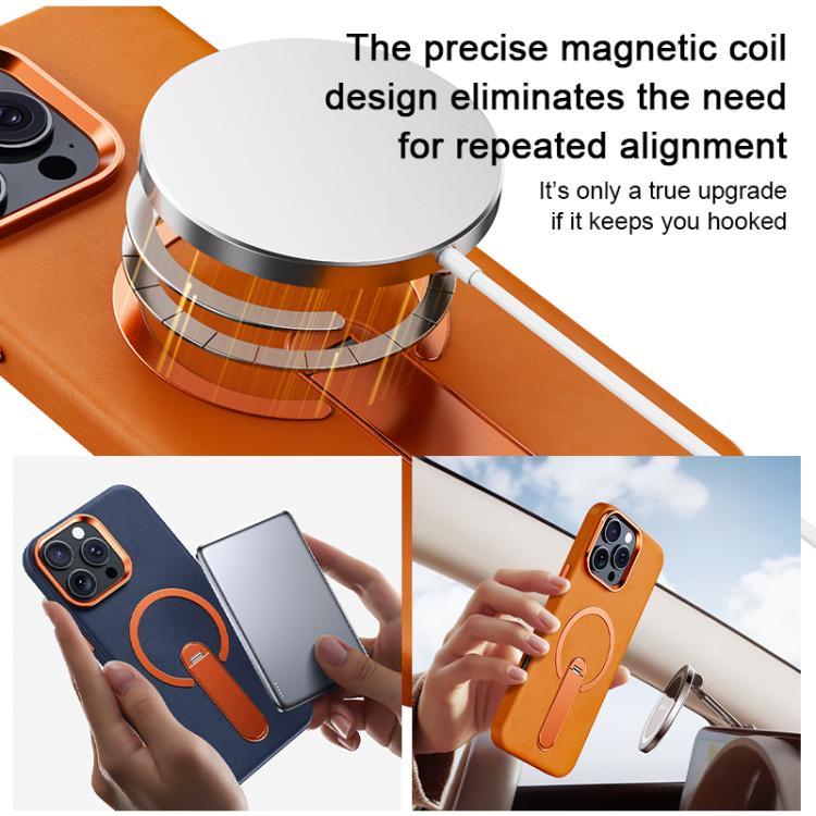 Custodia per telefono magnetica a cerchio sottile con rotazione a 360 gradi e contrasto cromatico., For iPhone 16 Pro, For iPhone 15 Pro Max