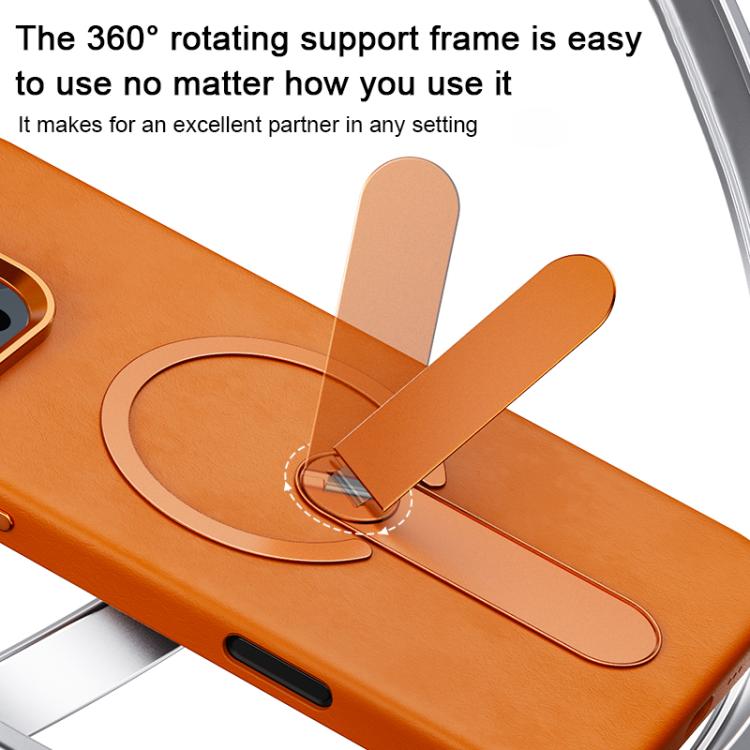 Custodia per telefono magnetica a cerchio sottile con rotazione a 360 gradi e contrasto cromatico., For iPhone 16 Pro, For iPhone 15 Pro Max