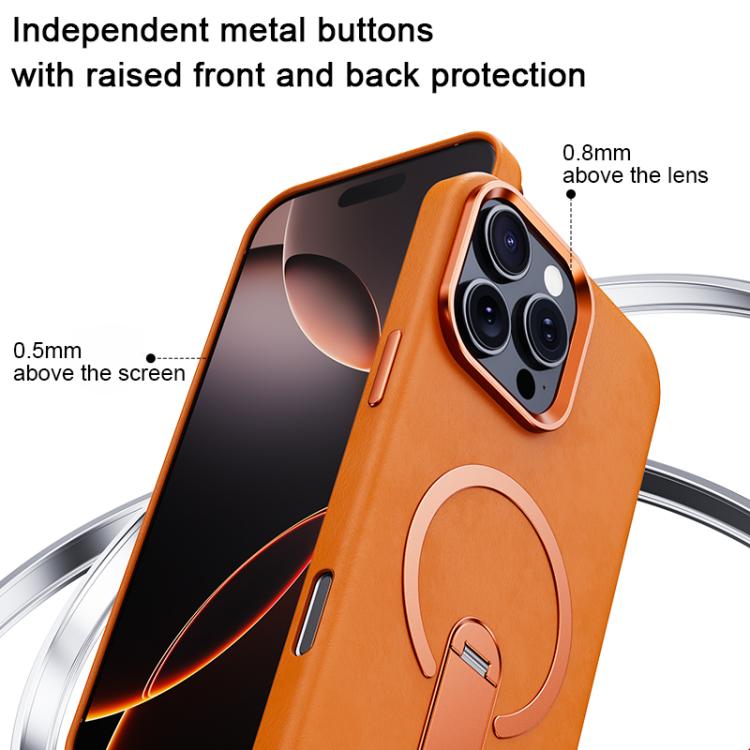 Custodia per telefono magnetica a cerchio sottile con rotazione a 360 gradi e contrasto cromatico., For iPhone 16 Pro, For iPhone 15 Pro Max