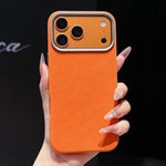 Custodia magnetica per telefono in pelle a tinta unita con copertura completa., For iPhone 17 Pro Max, For iPhone 17 Pro, For iPhone 16 Pro Max, For iPhone 16 Pro