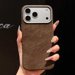 Custodia magnetica per telefono in pelle a tinta unita con copertura completa., For iPhone 17 Pro Max, For iPhone 17 Pro, For iPhone 16 Pro Max, For iPhone 16 Pro