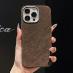 Custodia magnetica per telefono in pelle a tinta unita con copertura completa., For iPhone 17 Pro Max, For iPhone 17 Pro, For iPhone 16 Pro Max, For iPhone 16 Pro