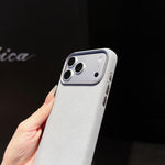 Custodia magnetica per telefono in pelle a tinta unita con copertura completa., For iPhone 17 Pro Max, For iPhone 17 Pro, For iPhone 16 Pro Max, For iPhone 16 Pro