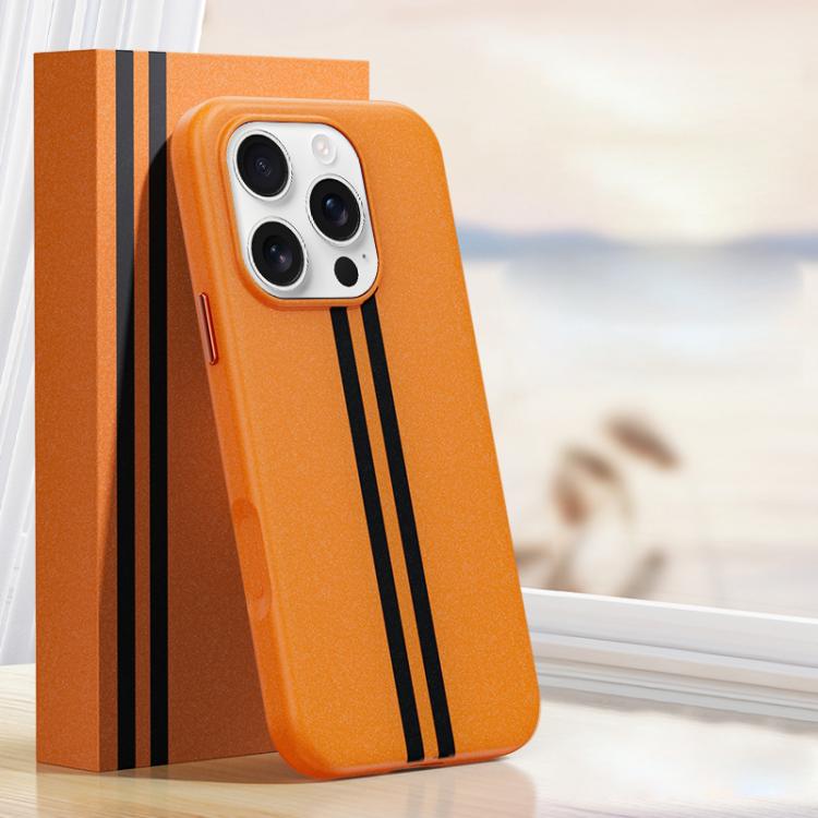 Custodia magnetica per telefono Boundless Rock Sand Starting Line Series con colori a contrasto, For iPhone 16 Pro