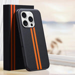Custodia magnetica per telefono Boundless Rock Sand Starting Line Series con colori a contrasto, For iPhone 16 Pro