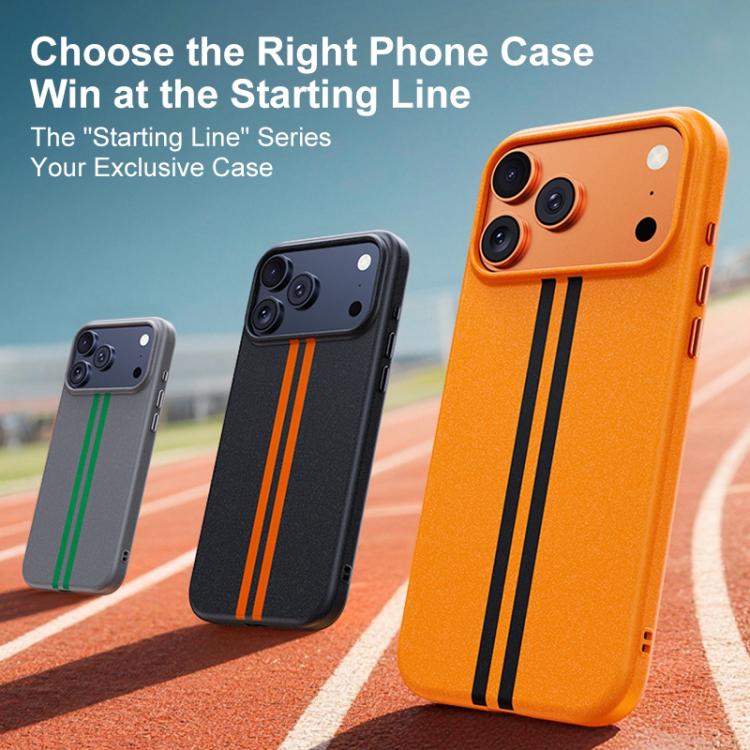 Custodia magnetica per telefono Boundless Rock Sand Starting Line Series con colori a contrasto, For iPhone 16 Pro