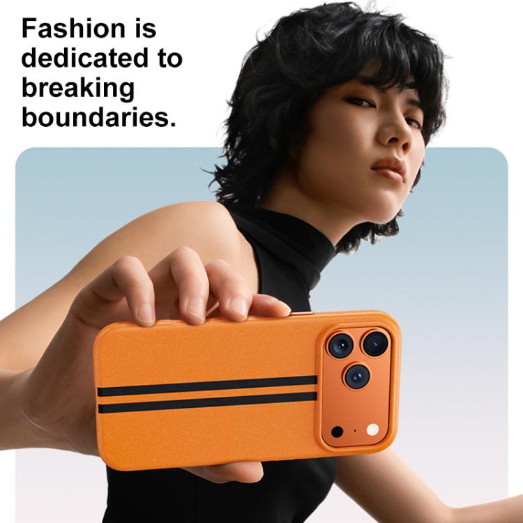 Custodia magnetica per telefono Boundless Rock Sand Starting Line Series con colori a contrasto, For iPhone 16 Pro