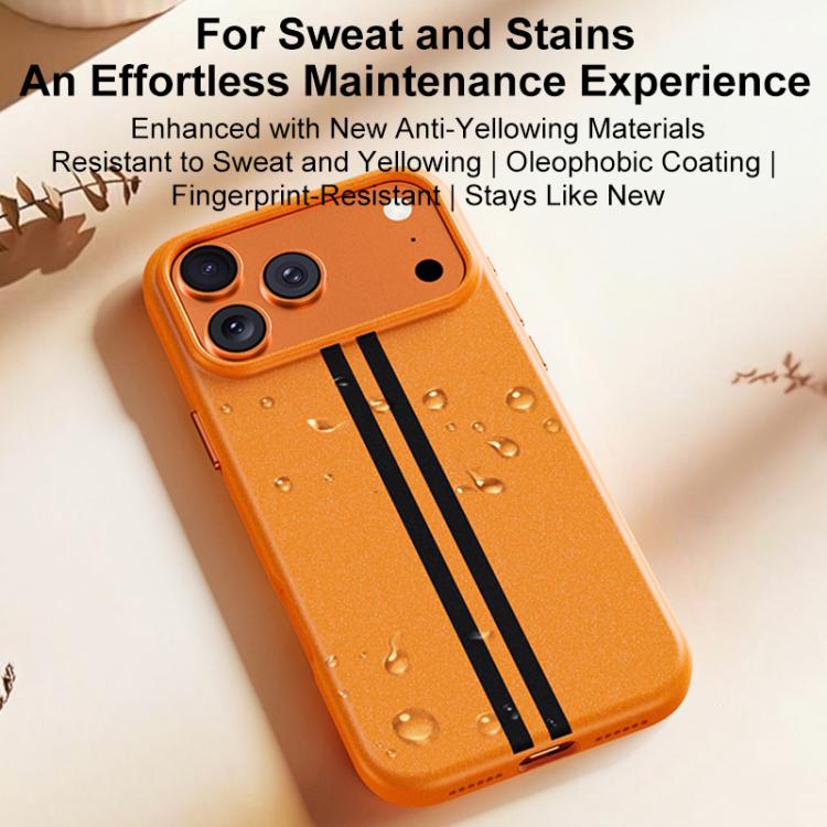 Custodia magnetica per telefono Boundless Rock Sand Starting Line Series con colori a contrasto, For iPhone 16 Pro