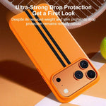 Custodia magnetica per telefono Boundless Rock Sand Starting Line Series con colori a contrasto, For iPhone 16 Pro