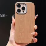 Custodia magnetica per telefono con finitura effetto legno a copertura totale, For iPhone 17 Pro Max, For iPhone 17 Pro, For iPhone 16 Pro Max, For iPhone 16 Pro, For iPhone 15 Pro Max, For iPhone 15 Pro