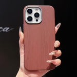 Custodia magnetica per telefono con finitura effetto legno a copertura totale, For iPhone 17 Pro Max, For iPhone 17 Pro, For iPhone 16 Pro Max, For iPhone 16 Pro, For iPhone 15 Pro Max, For iPhone 15 Pro