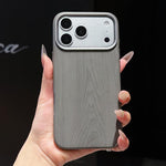 Custodia magnetica per telefono con finitura effetto legno a copertura totale, For iPhone 17 Pro Max, For iPhone 17 Pro, For iPhone 16 Pro Max, For iPhone 16 Pro, For iPhone 15 Pro Max, For iPhone 15 Pro