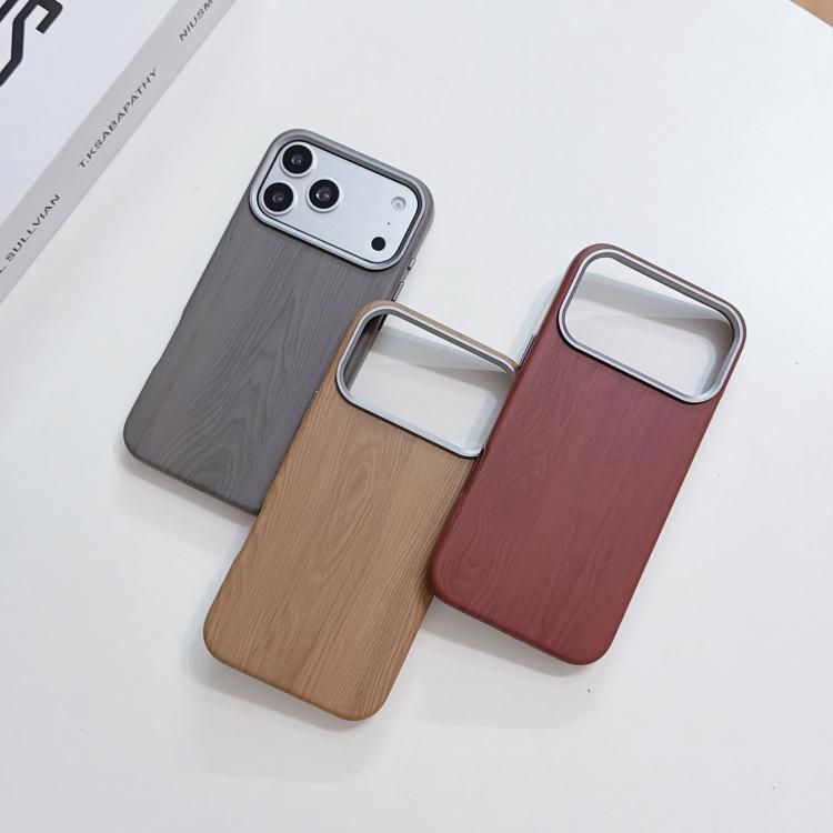 Custodia magnetica per telefono con finitura effetto legno a copertura totale, For iPhone 17 Pro Max, For iPhone 17 Pro, For iPhone 16 Pro Max, For iPhone 16 Pro, For iPhone 15 Pro Max, For iPhone 15 Pro