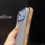 Custodia magnetica per telefono con finitura effetto legno a copertura totale, For iPhone 17 Pro Max, For iPhone 17 Pro, For iPhone 16 Pro Max, For iPhone 16 Pro, For iPhone 15 Pro Max, For iPhone 15 Pro