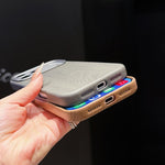 Custodia magnetica per telefono con finitura effetto legno a copertura totale, For iPhone 17 Pro Max, For iPhone 17 Pro, For iPhone 16 Pro Max, For iPhone 16 Pro, For iPhone 15 Pro Max, For iPhone 15 Pro