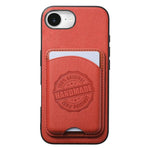Cover magnetica per telefono in ecopelle vegana con trama twill e porta carte removibile., For iPhone 16e / 17e, For iPhone 17 Pro Max, For iPhone 17 Pro