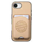 Cover magnetica per telefono in ecopelle vegana con trama twill e porta carte removibile., For iPhone 16e / 17e, For iPhone 17 Pro Max, For iPhone 17 Pro