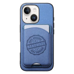 Cover magnetica per telefono in ecopelle vegana con trama twill e porta carte removibile., For iPhone 15 Pro Max, For iPhone 15 Pro, For iPhone 15 Plus