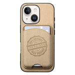 Cover magnetica per telefono in ecopelle vegana con trama twill e porta carte removibile., For iPhone 15 Pro Max, For iPhone 15 Pro, For iPhone 15 Plus