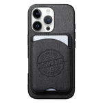 Cover magnetica per telefono in ecopelle vegana con trama twill e porta carte removibile., For iPhone 14 Pro, For iPhone 14 Pro Max, For iPhone 13 Pro Max