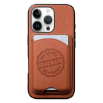 Cover magnetica per telefono in ecopelle vegana con trama twill e porta carte removibile., For iPhone 14 Pro, For iPhone 14 Pro Max, For iPhone 13 Pro Max