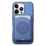 Cover magnetica per telefono in ecopelle vegana con trama twill e porta carte removibile., For iPhone 13 Pro, For iPhone 13, For iPhone 12