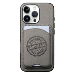Cover magnetica per telefono in ecopelle vegana con trama twill e porta carte removibile., For iPhone 13 Pro, For iPhone 13, For iPhone 12