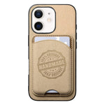 Cover magnetica per telefono in ecopelle vegana con trama twill e porta carte removibile., For iPhone 13 Pro, For iPhone 13, For iPhone 12