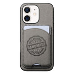 Cover magnetica per telefono in ecopelle vegana con trama twill e porta carte removibile., For iPhone 11, For iPhone 11 Pro