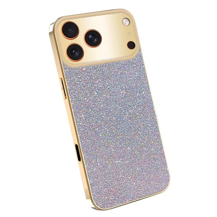 Custodia glitter con cornice galvanizzata per iPhone 17 Pro Max