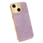 Custodia glitter con cornice galvanizzata per iPhone 11-13