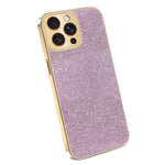 Custodia glitter con cornice galvanizzata per iPhone 11-13