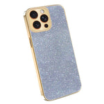 Custodia glitter con cornice galvanizzata per iPhone 11-13