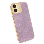 Custodia glitter con cornice galvanizzata per iPhone 11-13