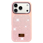 Custodia per telefono antiurto in TPU + PC con strass in resina e emblema in metallo., For iPhone 17 Pro Max, For iPhone 17 Pro, For iPhone 17, For iPhone Air