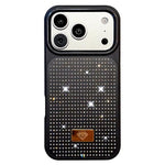 Custodia per telefono antiurto in TPU + PC con strass in resina e emblema in metallo., For iPhone 17 Pro Max, For iPhone 17 Pro, For iPhone 17, For iPhone Air