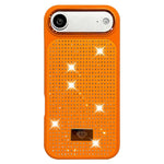 Custodia per telefono antiurto in TPU + PC con strass in resina e emblema in metallo., For iPhone 17 Pro Max, For iPhone 17 Pro, For iPhone 17, For iPhone Air