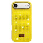 Custodia per telefono antiurto in TPU + PC con strass in resina e emblema in metallo., For iPhone 17 Pro Max, For iPhone 17 Pro, For iPhone 17, For iPhone Air