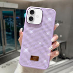 Custodia per telefono antiurto in TPU + PC con strass in resina e emblema in metallo., For iPhone 16 Pro Max, For iPhone 16 Pro, For iPhone 16 Plus, For iPhone 16