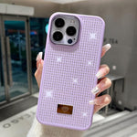 Custodia per telefono antiurto in TPU + PC con strass in resina e emblema in metallo., For iPhone 15 Pro Max, For iPhone 15 Pro, For iPhone 15 Plus, For iPhone 15