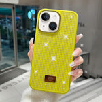 Custodia per telefono antiurto in TPU + PC con strass in resina e emblema in metallo., For iPhone 14, For iPhone 14 Pro, For iPhone 14 Pro Max, For iPhone 13 Pro Max