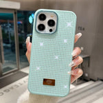 Custodia per telefono antiurto in TPU + PC con strass in resina e emblema in metallo., For iPhone 14, For iPhone 14 Pro, For iPhone 14 Pro Max, For iPhone 13 Pro Max