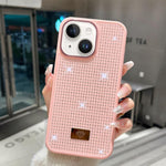 Custodia per telefono antiurto in TPU + PC con strass in resina e emblema in metallo., For iPhone 13 Pro, For iPhone 13, For iPhone 12, For iPhone 12 Pro Max