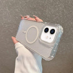 Custodia magnetica glitter 3 in 1 per iPhone