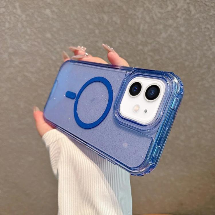 Custodia magnetica glitter 3 in 1 per iPhone