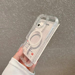 Custodia magnetica glitter 3 in 1 per iPhone