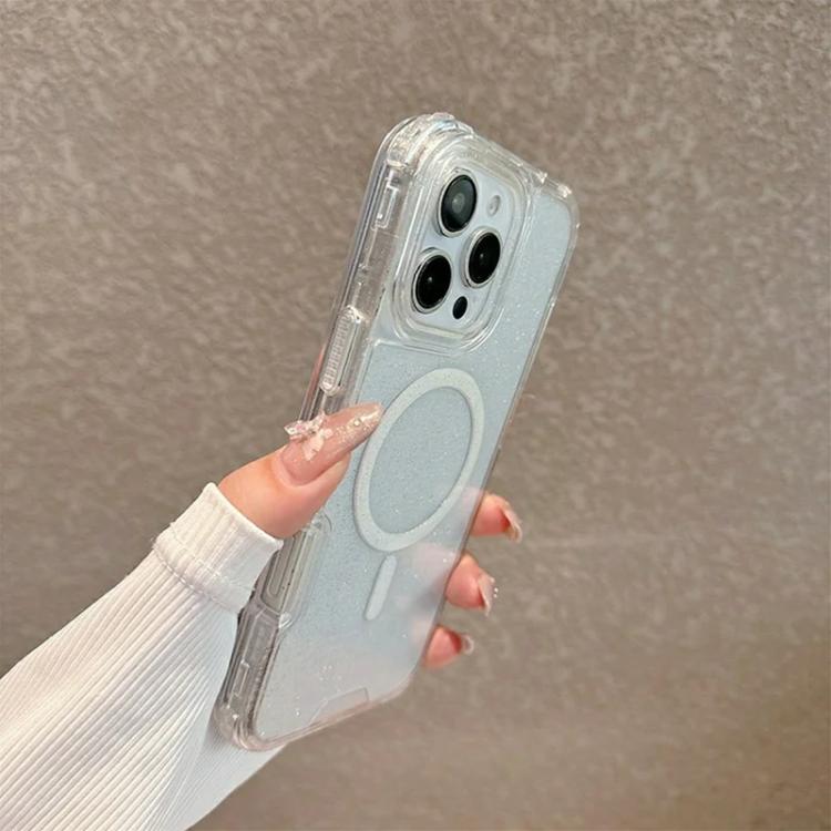 Custodia magnetica glitter 3 in 1 per iPhone