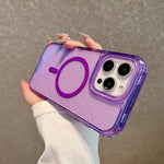 Custodia magnetica glitter 3 in 1 per iPhone 16