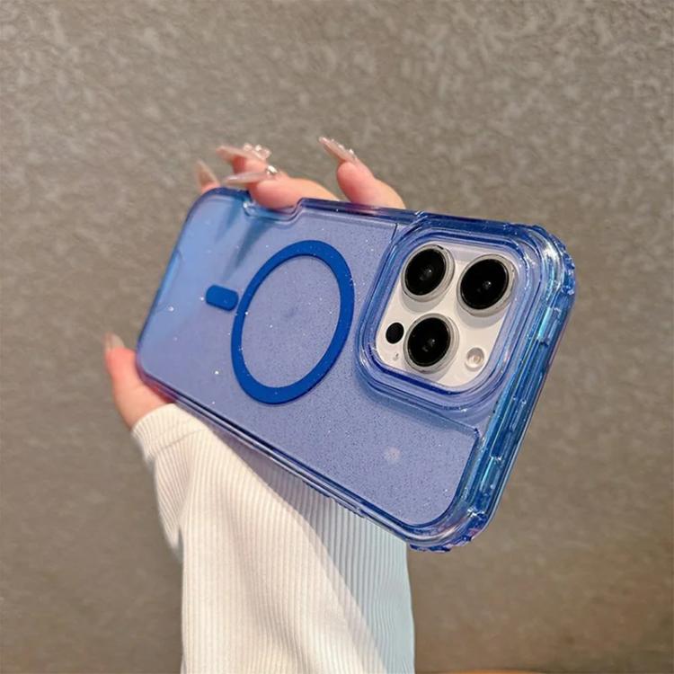 Custodia magnetica glitter 3 in 1 per iPhone 16