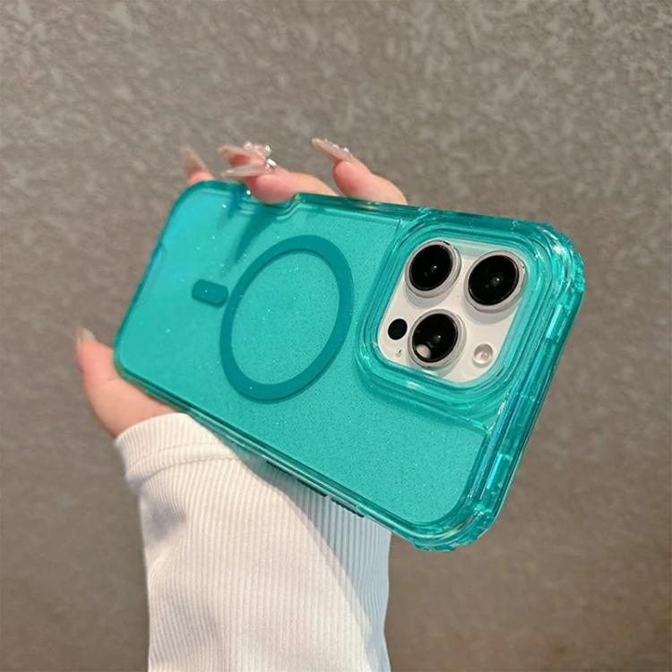 Custodia magnetica glitter 3 in 1 per iPhone 16